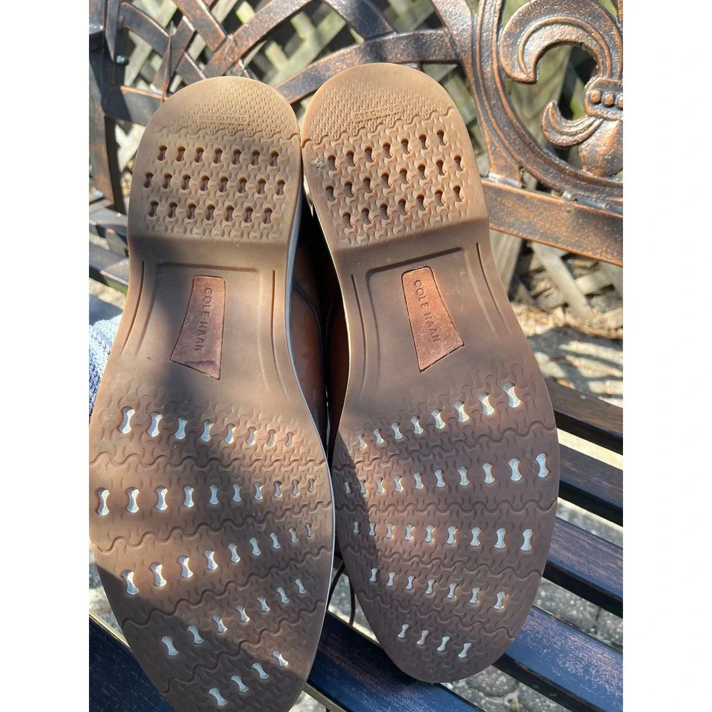 Cole Haan Mens‎ Leather Dress Shoes, Lace Up Oxfords - Size 13M